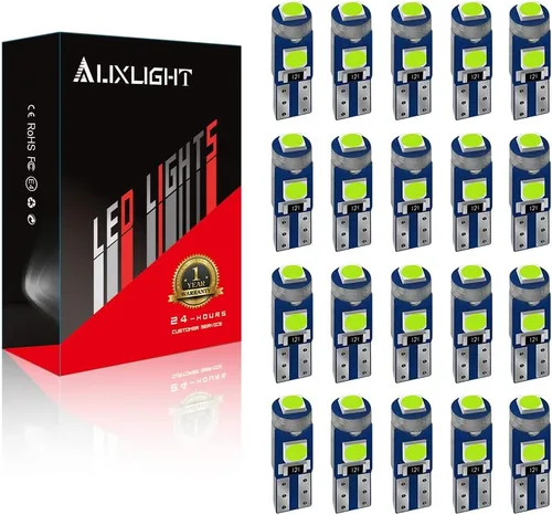 Vista 10 de AUXLIGHT 20 bombillas LED T5 para tablero de instrumentos 3030 chipsets 74 37 27 17 2721 reemplazos para puerta interior cúpula panel