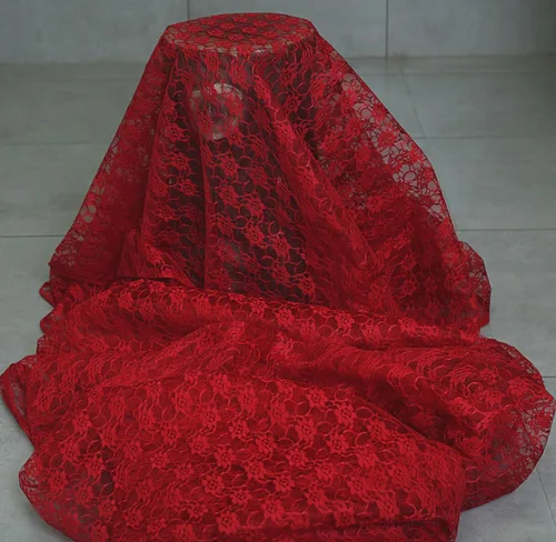 Vista 4 de MDS® Paquete de 5 telas de encaje de 44 pulgadas de ancho, patrón floral suave Rachelle ribete de encaje, material multiusos para costura