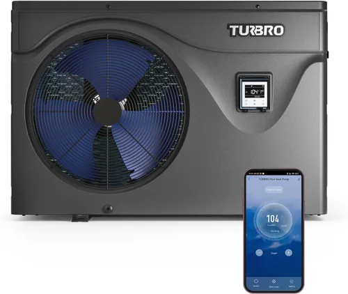 Vista 12 de TURBRO Bomba de Calor para Piscina de 18,000 BTU, Calefactor Eléctrico para Piscinas sobre el Suelo y Spas de hasta 6,000 Galones, Intercambiador