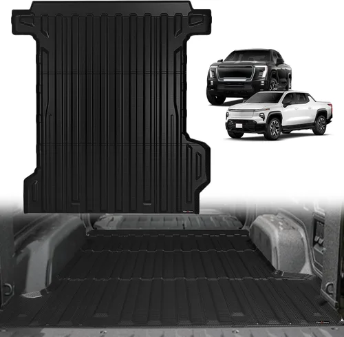 Vista 23 de TripleAliners - Tapete para caja de camioneta (de ejes) de 5 pies, encaje perfecto para pick-up de carga, accesorio de protección de vehículo