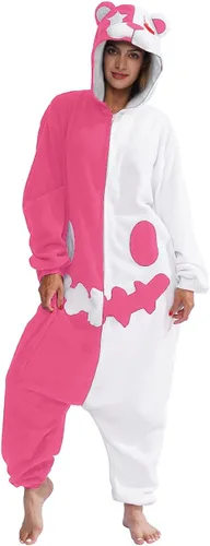 Vista 4 de Adult Animal Onesie Pajamas Halloween Cosplay Costume Homewear Pajamas for Women Men