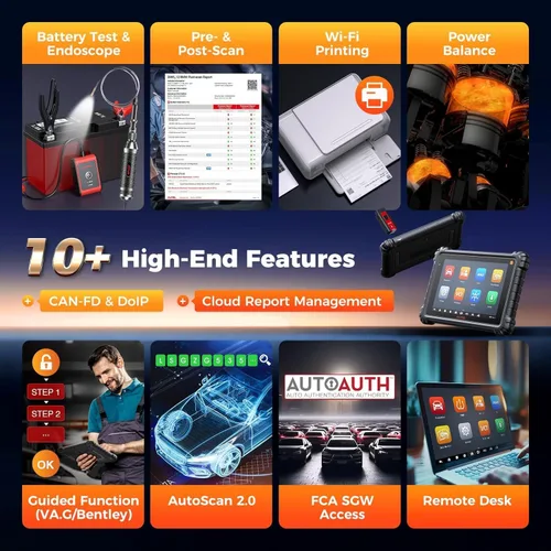 Vista 8 de Autel Escáner MaxiSYS MS906 PRO-TS: MS906Pro-TS 2026 Hasta MP900TS MS906 PRO MP900BT MS906MAX, codificación completa de TPMS y OE, herramienta