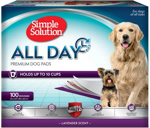 Vista 12 de Almohadilla Simple Solution para perros de 6 capas para todo el día, de calidad, de 23 נ24, con aroma a lavanda