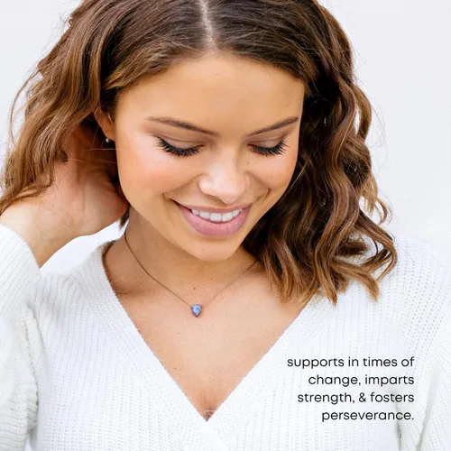 Vista 10 de SoulKu Luxe Inspirational Necklace, Empowerment Jewelry, Handcrafted Necklace For Women, Gift For Mom, 2" Extender With Lobster Clasp, 16" Nylon Cord