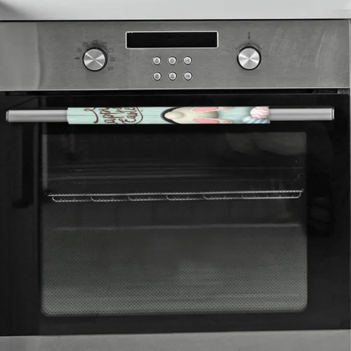 Vista 7 de Pardick Juego de 2 fundas para mango de puerta de refrigerador de madera con diseño de conejito de Pascua y huevo, lavables, para nevera, Z02
