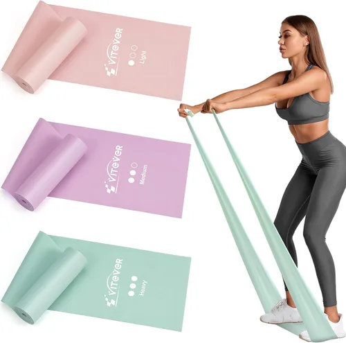 Vista 8 de Stretch Bands for Exercise, Resistance Bands for Working Out, Exercise Bands for Physical Therapy, Pilates, Rehab, Stretch, Strength Training and