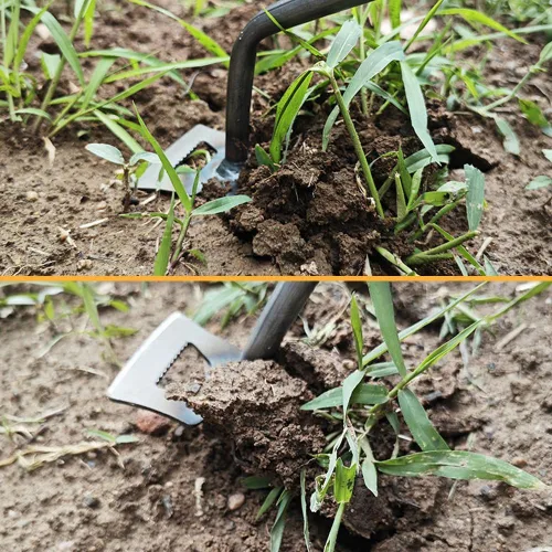 Vista 3 de Herramientas de deshierbe de jardín, herramienta de extracción de malezas de 15.7 pulgadas, artefacto de deshierbe de desarraigo, herramienta