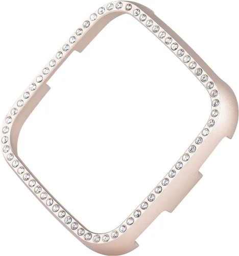 Vista 2 de Relojes Inteligentes para Mujer Case Cover Lite Case Case Case Diamond Watch Case Cover Metal Hard Smartwatch Guard Protector Marco a prueba