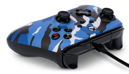 Vista 5 de PowerA Enhanced Wired Controller for Xbox Series XS - Blue Camo