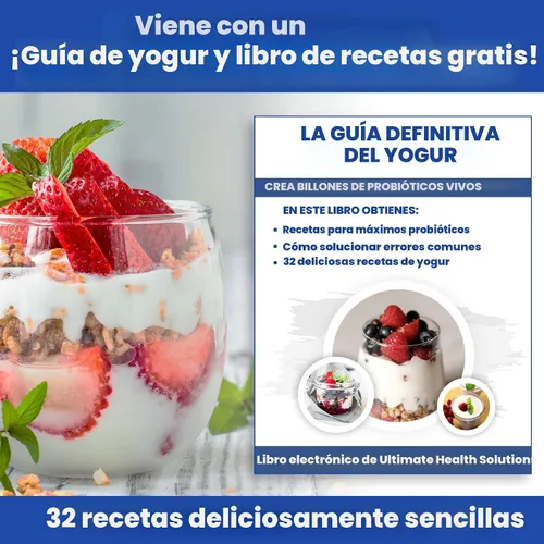 Vista 5 de El mejor fabricante de yogur probiótico con control ajustable de tiempo y temperatura, hace billones de probióticos para una mejor salud intestinal