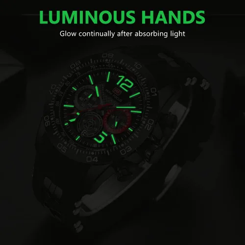 Vista 5 de AIMES Watch for Men Sport Military Waterproof Chronograph Mens Watches Analog Quartz Big Face Classic Stylish Fashion Casual Designer Business Work