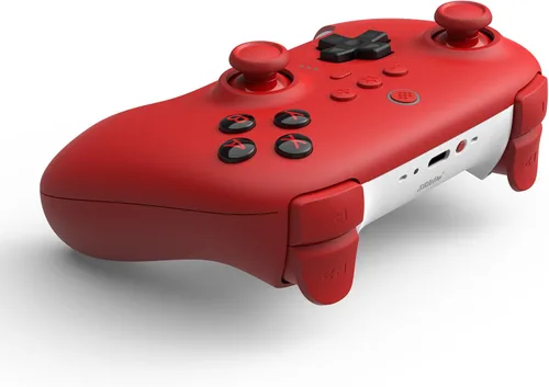 Vista 2 de 8Bitdo Ultimate Bluetooth Controller with Charging Dock, Bluetooth Controller Wireless Switch Controller for Switch and Windows(Red)