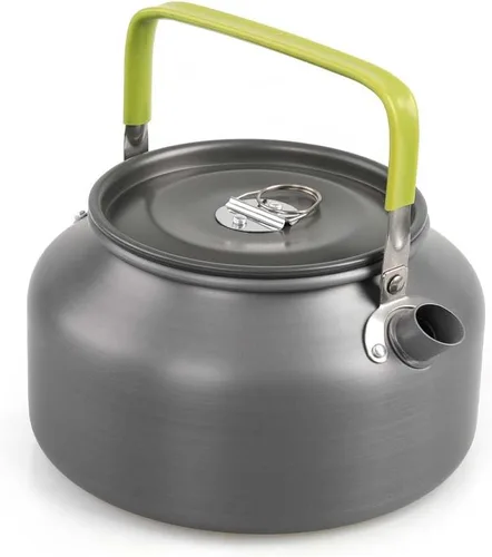 Vista 11 de Aluminio 0.8L al aire libre camping senderismo hervidor cafetera portátil tetera compacta y ligera