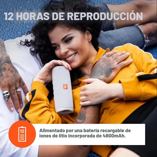 Vista 4 de JBL - Altavoz Bluetooth FLIP 5 a prueba de agua, portátil, pequeño, negro