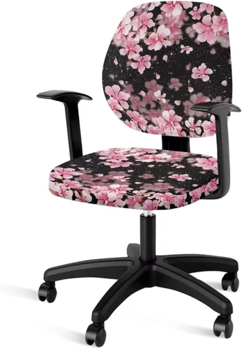 Vista 37 de Talayituse - Funda para silla de oficina o computadora con estampado de estrellas de playa, funda de asiento dividida elástica, extraíble y lavable