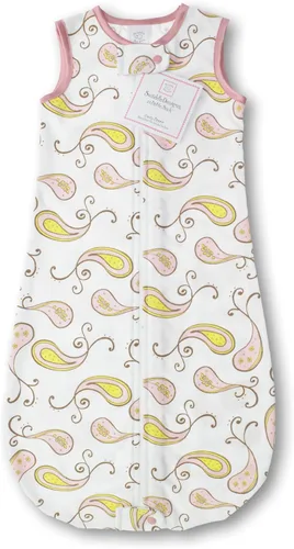 Vista 7 de SwaddleDesigns Saco de dormir de franela de algodón, manta sin mangas con cremallera de 2 vías, fabricado en Estados Unidos