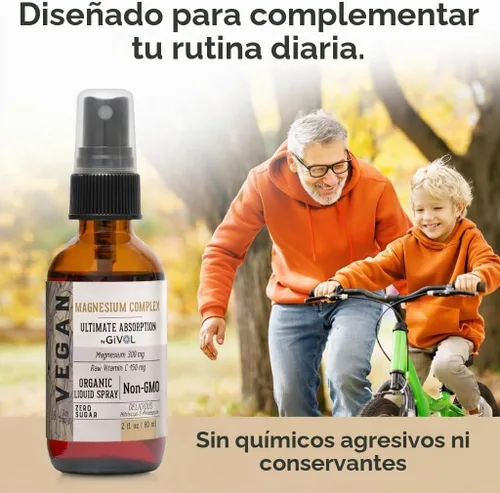 Vista 3 de Tri Magnesio Complejo Spray, Sin Azúcar – Hecho en Estados Unidos – 2 FL oz/2 fl oz