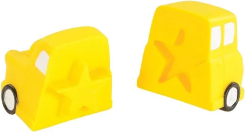 Vista 8 de Kaplan Early Learning - Juego de 6 vehículos de 2 secciones para reforzar el reconocimiento