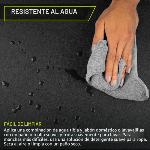 Vista 3 de ProsourceFit Esterilla de ejercicio plegable y gruesa de 6 x 2 pies con asas de transporte para artes marciales mixtas, entrenamiento de gimnasia