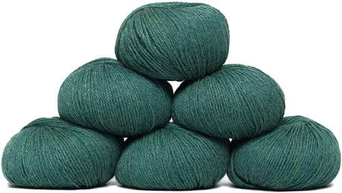 Vista 19 de Juego de 6 madejas de 100% lana de alpaca bebé (10.58 oz) de peso DK, fabricadas en Perú, celestial suave y perfecto para tejer y hacer ganchillo