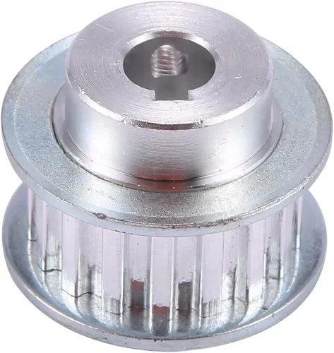 Vista 3 de 2 piezas de polea sincrónica de metal, rueda de transmisión de correa de motor S Cj0618, mini engranajes de torno de metal, engranajes de máquina