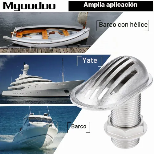 Vista 8 de 1 colador de entrada de barco marino de acero inoxidable 316 a través del casco de entrada de 1 pulgada