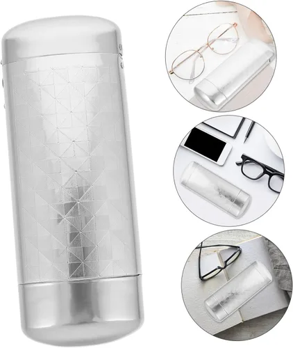 Vista 4 de Yardenfun Estuche rígido para gafas, caja de gafas de sol, de aluminio, estuche para gafas de sol, para hombres