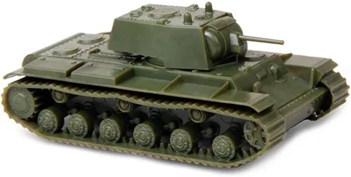 Vista 2 de Zvezda Modelo 6190 para montar, Kv-1 con pistola F-32, escala 1/100