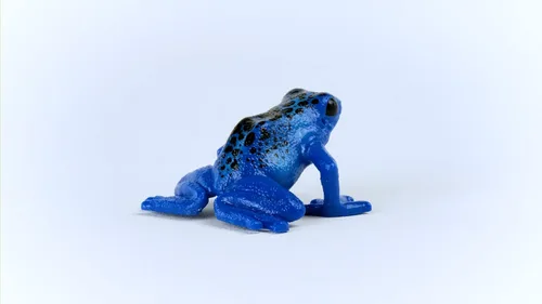 Vista 6 de Schleich Wild Life - Juguetes de selva tropical de animales salvajes para niños, juguete de rana de dardos venenosos, azul, edades 3+