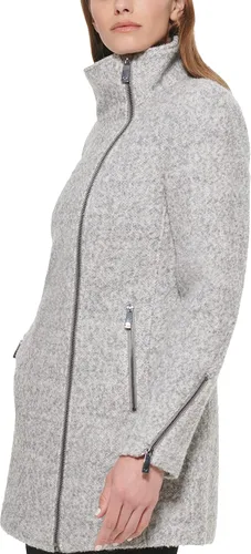 Vista 2 de Calvin Klein Chaqueta de lana asimétrica para mujer