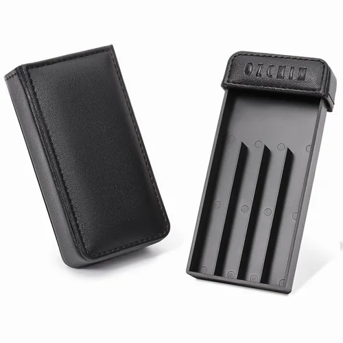 Vista 6 de OZCHIN Porta-cigarrillos con extracción y empuje, pipa para fumar tabaco, estuche para cigarrillos, regalos, mantiene 4 de tamaño rey, gran regalo