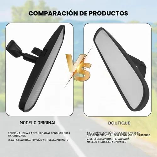 Vista 5 de Espejo retrovisor interior para coche Honda 76400-SDA-A03 Compatible con Honda Civic CR-Z, Accord
