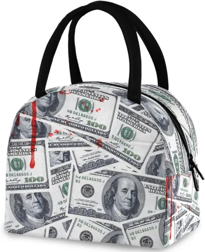 Vista 23 de Bolsa de almuerzo reutilizable para mujer africana con bolsillo frontal con cierre de cremallera aislada, bolsa térmica para el trabajo, picnic