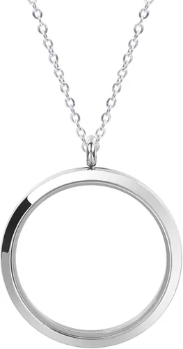 Vista 7 de Tamaño redondo Living Memory Photo Relicario Locket Colgante Flotante Cuadro Collares para Mujeres Regalo Joyería, L269-1.378 in