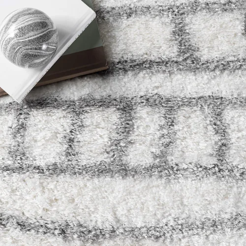 Vista 5 de nuLOOM Renata - Alfombra marroquí de pelo, 3 x 5, color gris