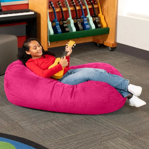 Vista 6 de Jaxx Lounger Jr. Puff Rosa