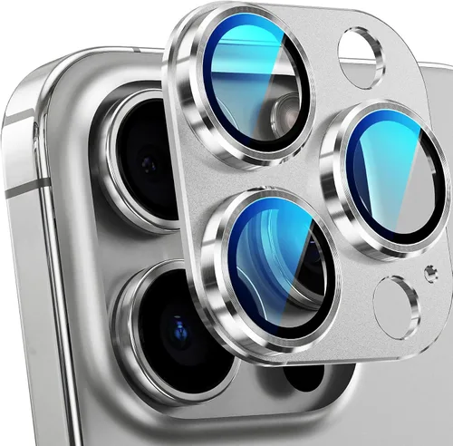 Vista 31 de YWXTW Protector de lente de cámara de vidrio templado para iPhone 14 Pro Max, protección de cobertura completa 3D, tecnología de círculo nocturno