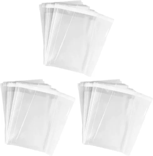 Vista 3 de UNIQUEPACKING 100 bolsas transparentes resellables de celofán de 3 1/4 x 3 1/4 para artículos de 3 x 3 pulgadas