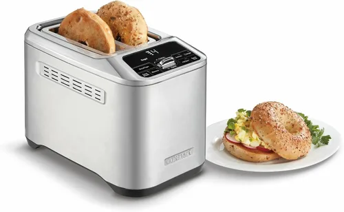Vista 3 de Cuisinart CPT-520 Tostadora motorizada de 2 rebanadas, acero inoxidable/negro