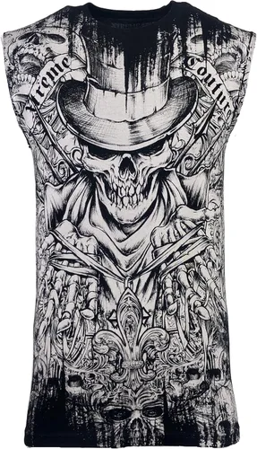 Vista 2 de Xtreme Couture Camiseta sin mangas para hombre, color negro, talla S-3XL, Negro