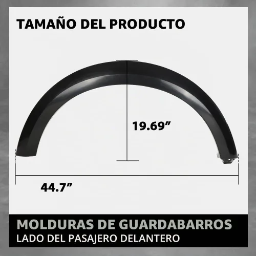 Vista 4 de G-PLUS Moldura de arco de rueda delantera derecha compatible con LR3 / Discovery 3 2005-2009, compatible con LR4 / Discovery 4 2010-2016 LR010631