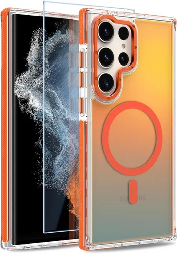 Vista 245 de Funda magnética para Google Pixel 10 Pro XL [compatible con Magsafe] [bonito diseño fluorescente de moda] a prueba de golpes, delgada, translúcida
