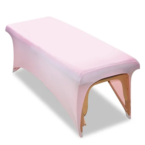 Vista 9 de Funda de cama elástica para cama de extensión de pestañas, juego de sábanas protectoras de tratamiento de spa para decoración de cama de pestañas