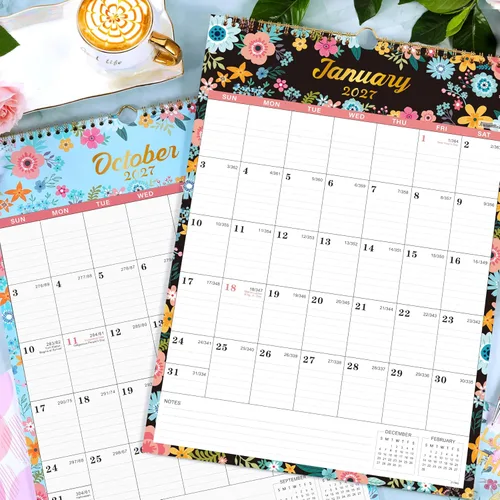 Vista 2 de Calendario de pared 2026 - Calendario 2026, calendario de pared mensual (12 meses) con papel grueso, enero de 2026 a diciembre de 2026, 12 x 17