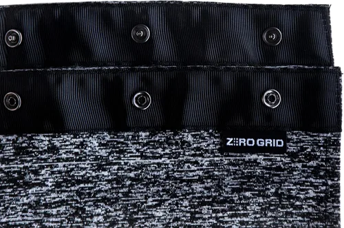 Vista 6 de Zero Grid Bufanda Infinity con bolsillos ocultos que se convierte en manta y envoltura, perfecta para viajes