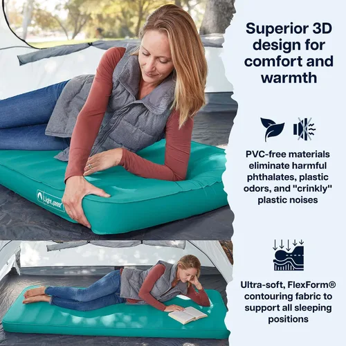 Vista 6 de Lightspeed Outdoors ECO 3D Deluxe Flexform - Colchoneta para dormir, Parasailing