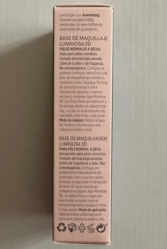 Vista 6 de Mary Kay – Base líquida luminosa TimeWise Luminous 3D, 1 fl oz / 30 ml - Beige N 150