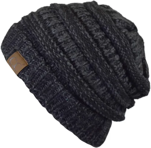 Vista 566 de C.C Trendy Warm Chunky Soft Stretch Cable Knit Beanie