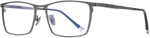 Vista 5 de Marco de gafas de titanio para hombres, gafas cuadradas lentes ópticas completas F85641