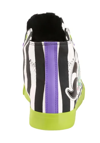 Vista 2 de Tenis unisex Beetlejuice a rayas blancas y negras Multicolor